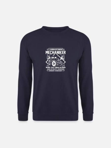 Landmaschinen Mechaniker Geschenk · Verbessert - Unisex Pullover - Navy