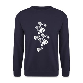 badminton sport - Unisex Sweatshirt - navy - Front - Alina (178cm) & Michal (187cm)