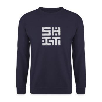 Scheisse - Unisex Pullover - Navy - Vorne - Alina (178cm) & Michal (187cm)