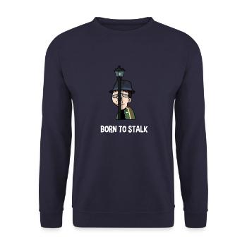 Gydius - Born to Stalk - Sweat-shirt Unisexe - marine - Devant - Alina (178cm) & Michal (187cm)