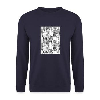 Messer - Unisex Pullover - Navy - Vorne - Alina (178cm) & Michal (187cm)