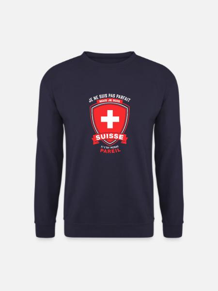 SUISSE et presque parfait - Sweat-shirt Unisexe - marine