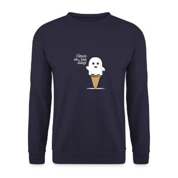 Have an ice day! - Unisex Pullover - Navy - Vorne - Alina (178cm) & Michal (187cm)