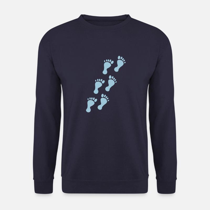 footprints - Unisex Pullover - Navy