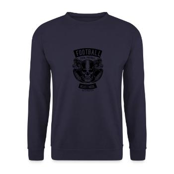 Funny Naughty Birthday Gift Man & Woman - Unisex Sweatshirt - navy - Front - Alina (178cm) & Michal (187cm)