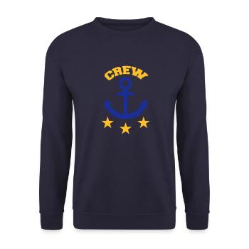 Crew - Sweat-shirt Unisexe - marine - Devant - Alina (178cm) & Michal (187cm)