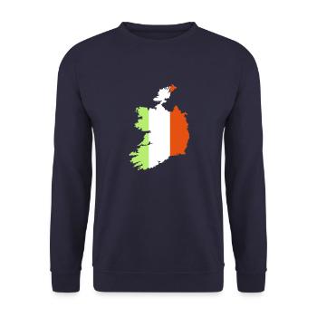 Ireland - Unisex Sweatshirt - navy - Front - Alina (178cm) & Michal (187cm)