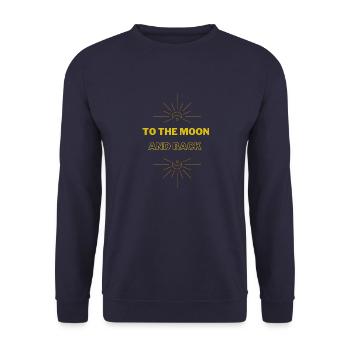 Vers la lune et retour - Sweat-shirt Unisexe - marine - Devant - Alina (178cm) & Michal (187cm)