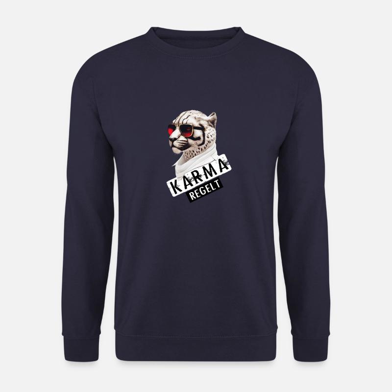 Karma regulates snow tigers - Unisex Sweatshirt - navy