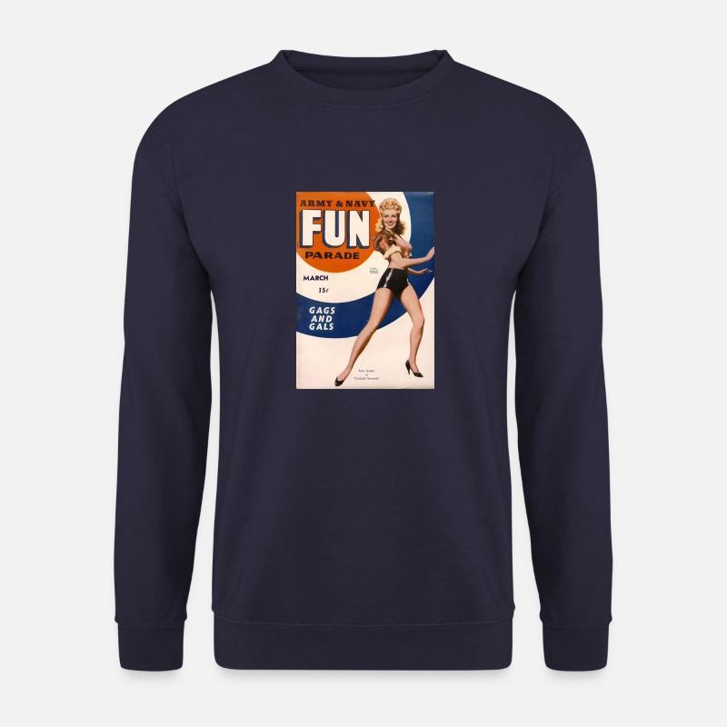 Vintage Pin-up Armee und Marine - Unisex Pullover - Navy