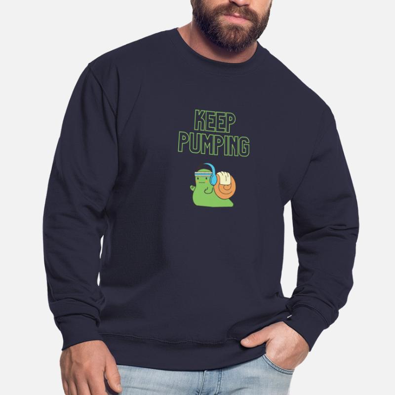 « Continuez à pomper » - Conception de vis Sweat-shirt Unisexe