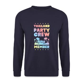 Thailand Party Crew - Unisex Pullover - Navy - Vorne - Alina (178cm) & Michal (187cm)