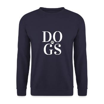 Chiens Chien Chien Chien Personne - Sweat-shirt Unisexe - marine - Devant - Alina (178cm) & Michal (187cm)