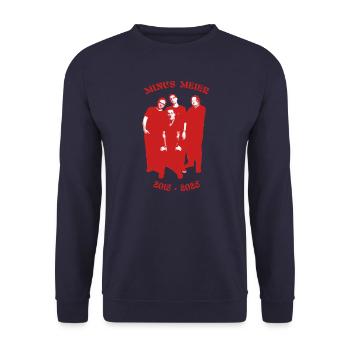 Minus Meier Jubiläum - Unisex Pullover - Navy - Vorne - Alina (178cm) & Michal (187cm)