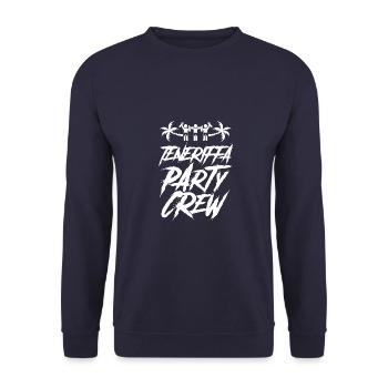 Tenerife Party Crew Holidays - Unisex Sweatshirt - navy - Front - Alina (178cm) & Michal (187cm)