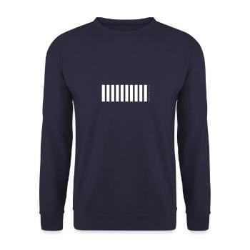 Crossover - passage pour piétons sur votre chemise - Sweat-shirt Unisexe - marine - Devant - Alina (178cm) & Michal (187cm)