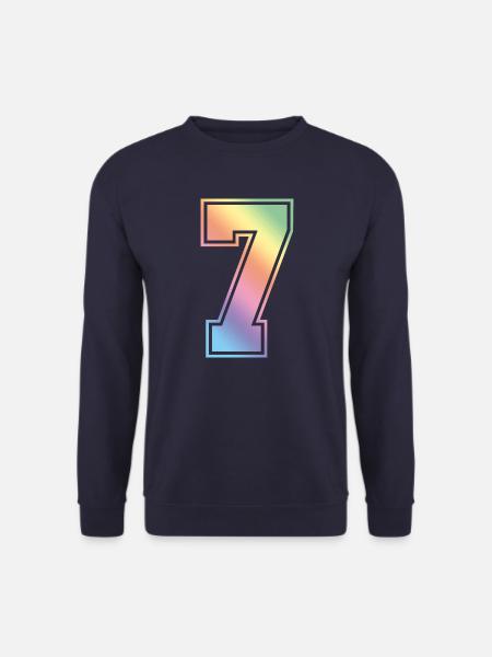 7 Zahl Bunt - Unisex Pullover - Navy