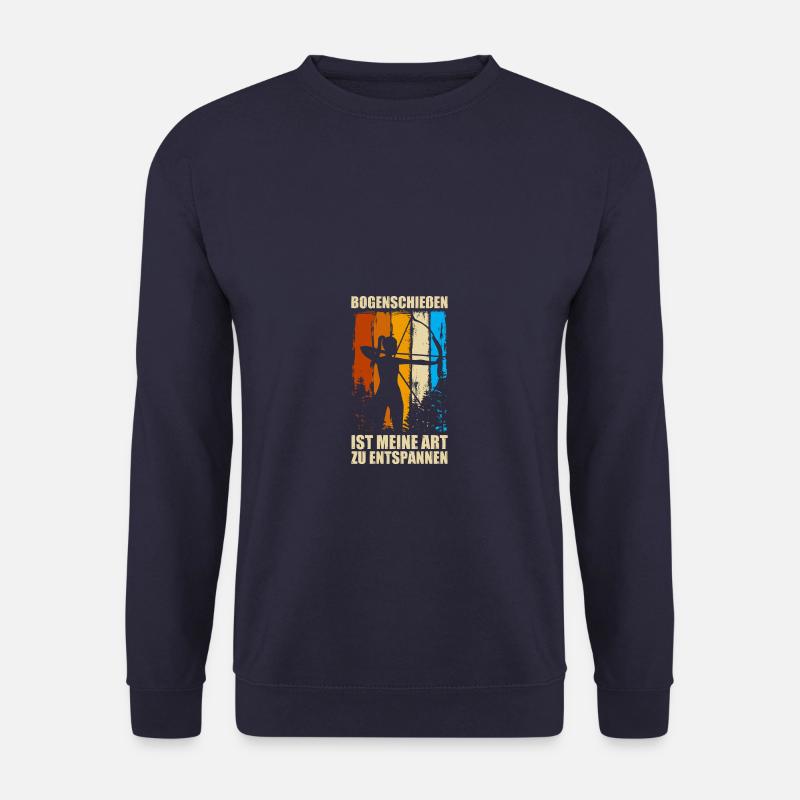 Entspannen Pfeil Bogen Bogenschießen Bogenschütze - Unisex Pullover - Navy