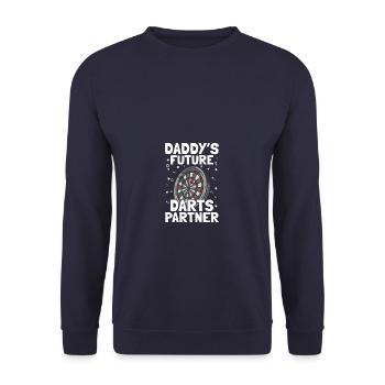 Le futur partenaire de fléchettes de papa fléchettes joueur de fléchettes - Sweat-shirt Unisexe - marine - Devant - Alina (178cm) & Michal (187cm)