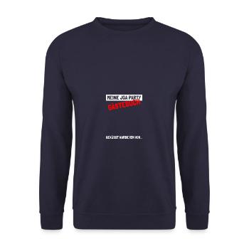 Bachelor Party Bachelor Party Guestbook Groom - Unisex Sweatshirt - navy - Front - Alina (178cm) & Michal (187cm)