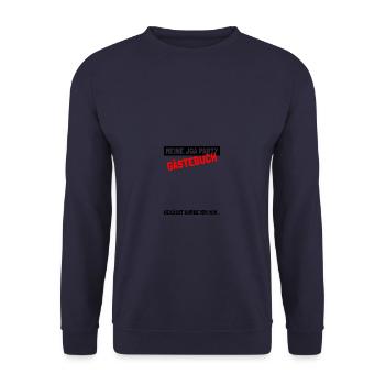 Bachelor Party Bachelor Party Guestbook Groom - Unisex Sweatshirt - navy - Front - Alina (178cm) & Michal (187cm)