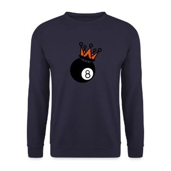 Krone König Krone Billiards1 - Unisex Pullover - Navy - Vorne - Alina (178cm) & Michal (187cm)