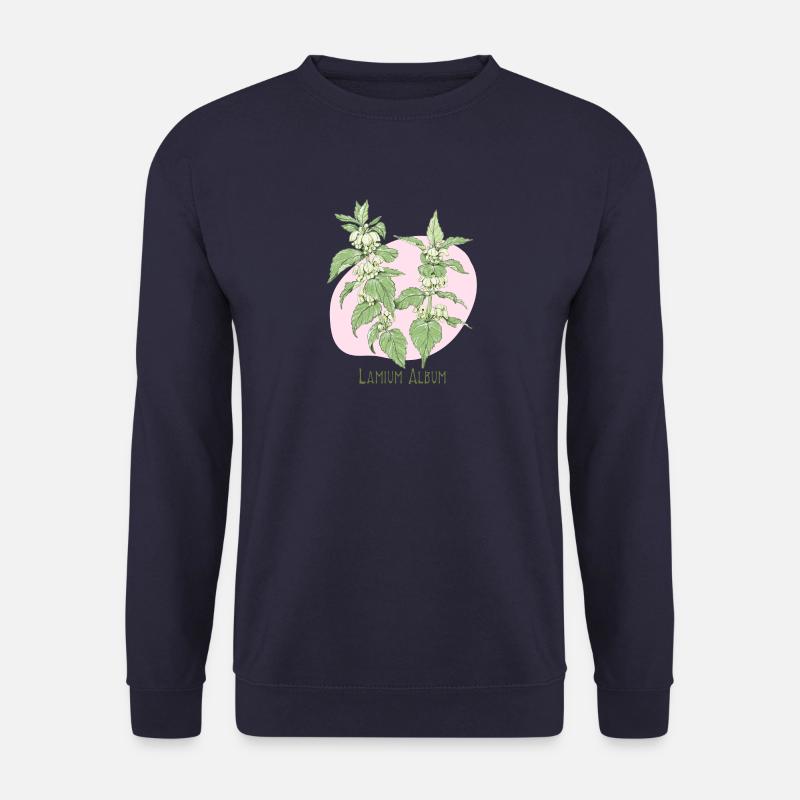 Light white botanical drawing - Unisex Sweatshirt - navy