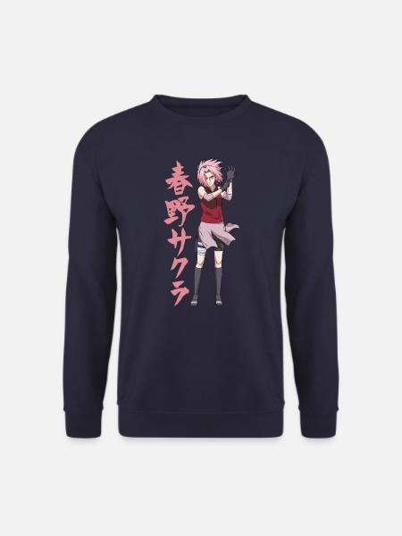 Naruto Shippuden Cooles Design Mit Sakura - Unisex Pullover - Navy