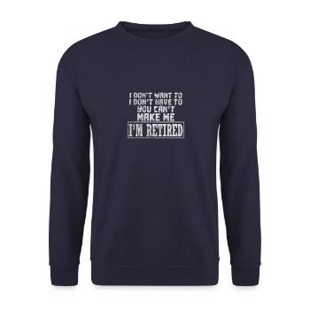 Rente - Unisex Pullover - Navy - Vorne - Alina (178cm) & Michal (187cm)