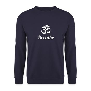Respirez! - Sweat-shirt Unisexe - marine - Devant - Alina (178cm) & Michal (187cm)