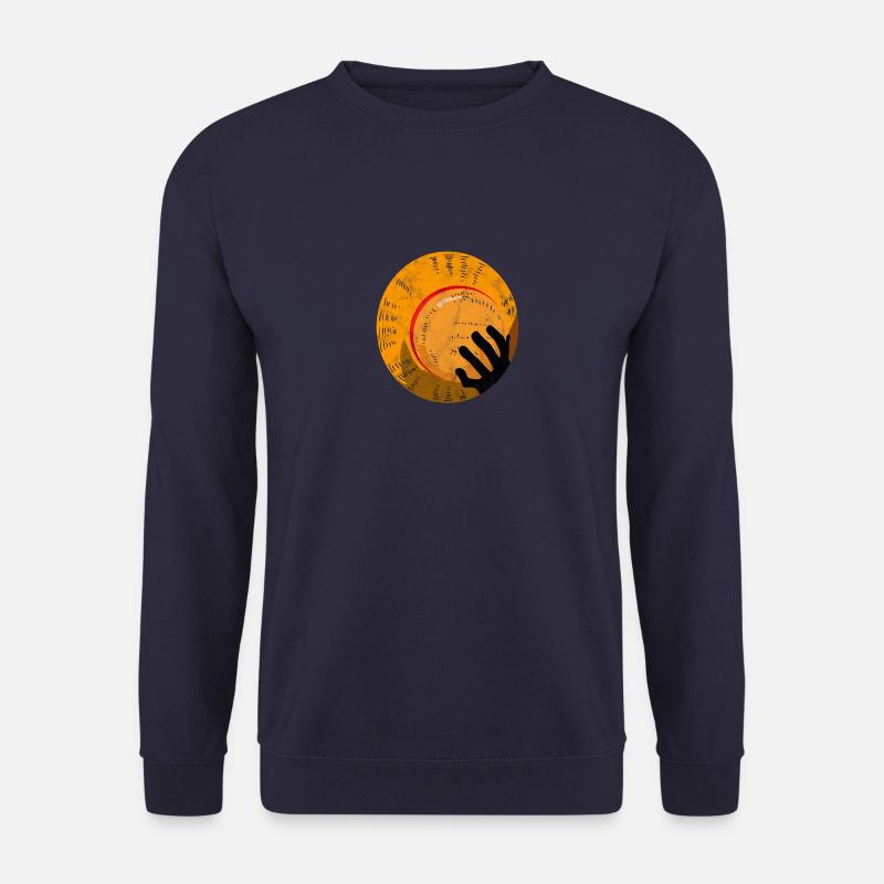 Anime Manga Figur Hut von Oben Strohhut - Unisex Pullover - Navy