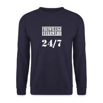 Volunteer Fire Brigade,Man,Youth,Hero,Village,red - Unisex Sweatshirt - navy - Front - Alina (178cm) & Michal (187cm)