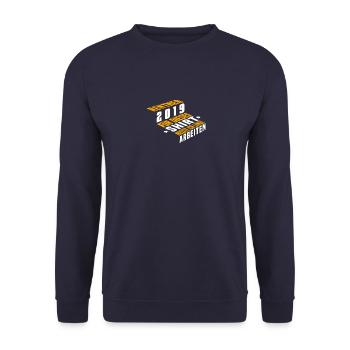 Locataire 2019 Âge Expérience Travail Vie Cadeau - Sweat-shirt Unisexe - marine - Devant - Alina (178cm) & Michal (187cm)