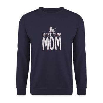 Mama - Unisex Pullover - Navy - Vorne - Alina (178cm) & Michal (187cm)