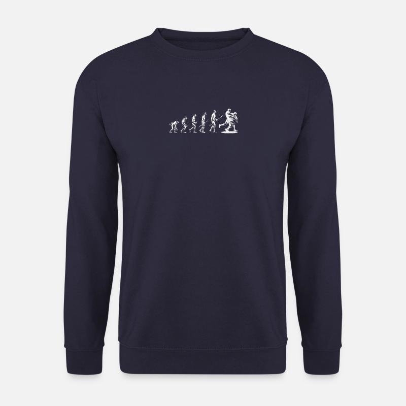 Evolution Of Rugby T shirt - Unisex Pullover - Navy