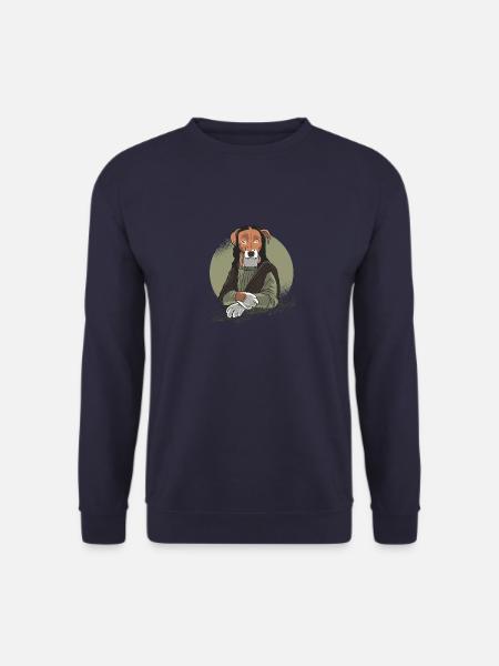 Dog Portrait Funny Dog - Unisex Sweatshirt - navy