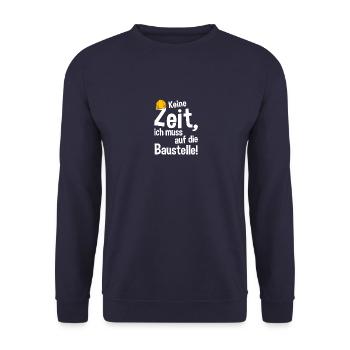Baustelle - Unisex Pullover - Navy - Vorne - Alina (178cm) & Michal (187cm)