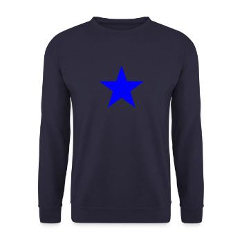 Stern blau - Unisex Pullover - Navy - Vorne - Alina (178cm) & Michal (187cm)