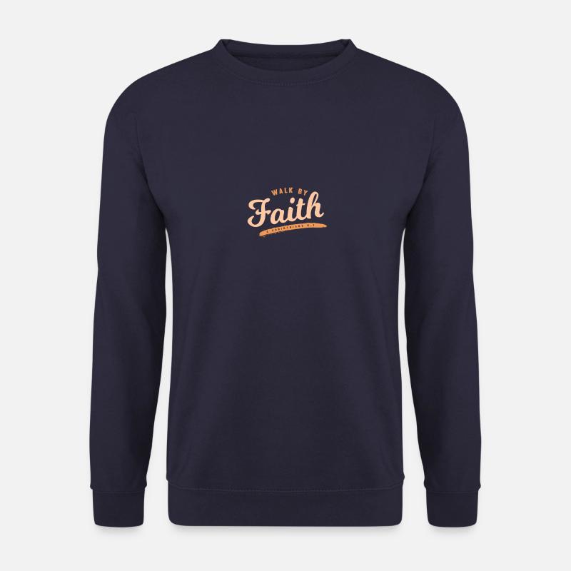 Walk By Faith - Unisex Pullover - Navy