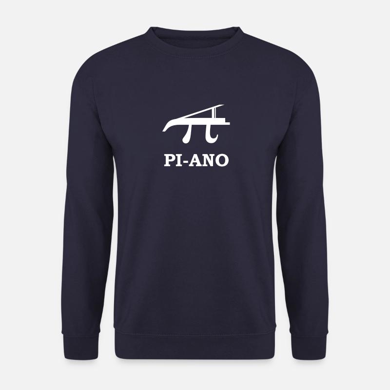 Pi Mathe Piano T-Shirt Nerd Lehrer Geschenk Idee - Unisex Pullover - Navy
