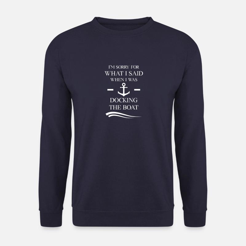 Docking the Boat - Unisex Pullover - Navy