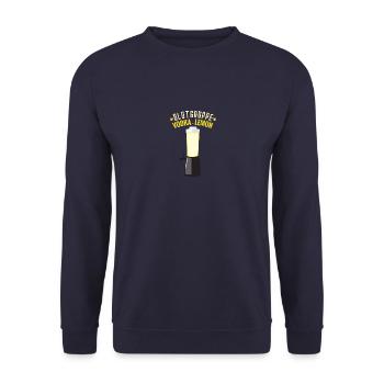 Vodka Lemon Tower Saufen Party Alkohol Urlaub - Unisex Pullover - Navy - Vorne - Alina (178cm) & Michal (187cm)