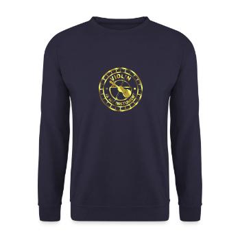 violin - Unisex Sweatshirt - navy - Front - Alina (178cm) & Michal (187cm)