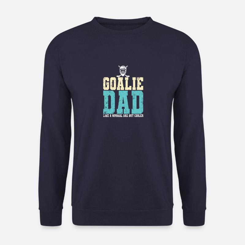 T-SHIRT DESIGN "GOALIE DAD" - Unisex Pullover - Navy