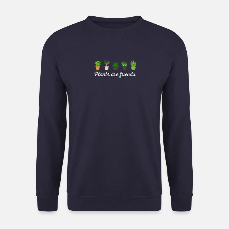 Pflanzen Shirt · Plants are friends · Geschenk - Unisex Pullover - Navy