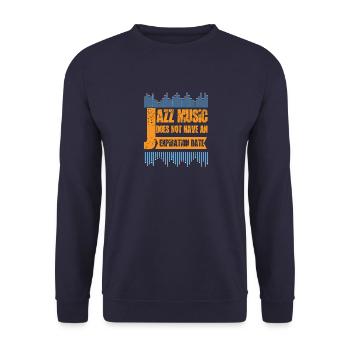 Jazz Music - Sweat-shirt Unisexe - marine - Devant - Alina (178cm) & Michal (187cm)