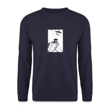 Biker vs. Alien - Sweat-shirt Unisexe - marine - Devant - Alina (178cm) & Michal (187cm)