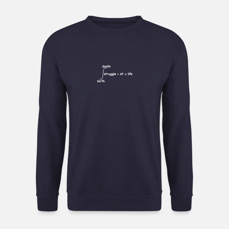 Integral des Lebens Struggle with Life Mathematik - Unisex Pullover - Navy