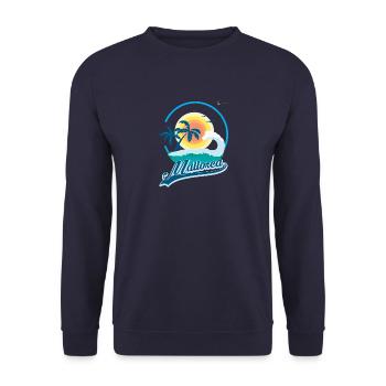 Mallorca - Unisex Pullover - Navy - Vorne - Alina (178cm) & Michal (187cm)