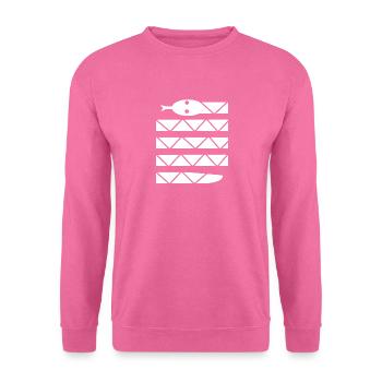 Animal de jungle serpent minimaliste - Sweat-shirt Unisexe - rose - Devant
